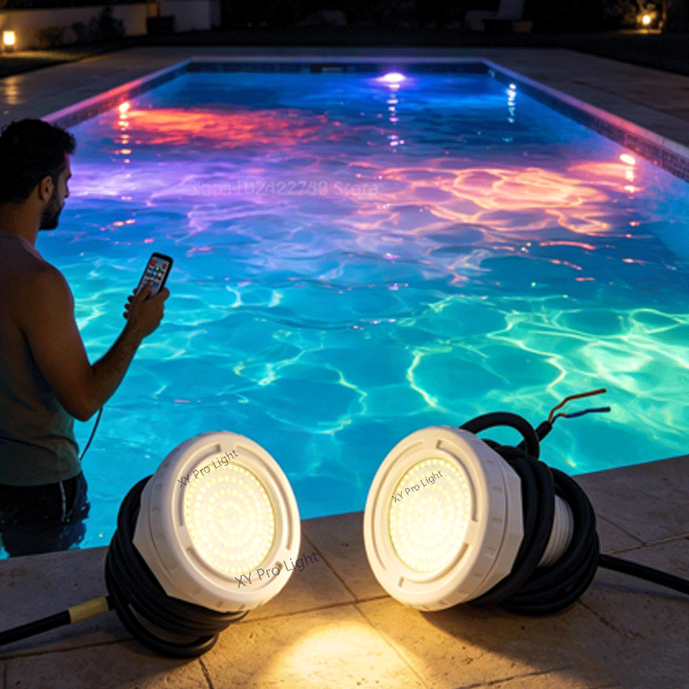 Xy Spa & Wellness Photos - ไฟสระว่ายน้ำพลาสติก 15W IP68 12V ไฟ LED
