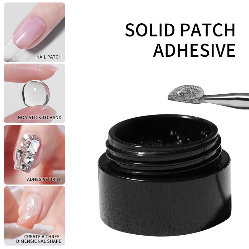 Waxing Kit Home - ชุดปลายเล็บเจลแบบแข็ง 3 ชิ้น/ชุด สติ๊กเกอร์ติดปลายเล็บ กาวติดปลายเล็บ กาวติดเล็บเจลยูวี