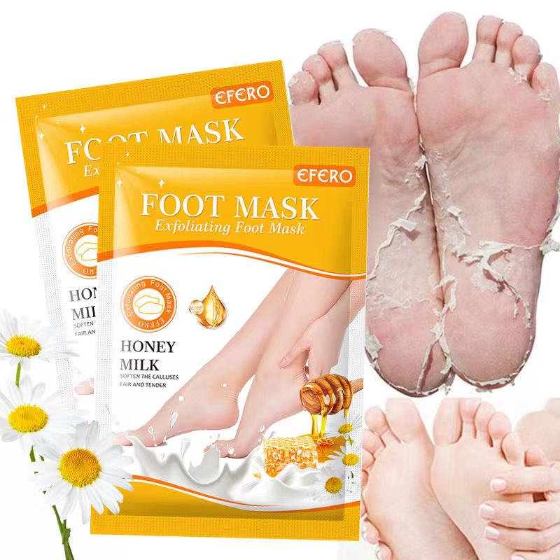 Foot Mask Peeling - 1 แพ็ค = 1 คู่ มาส์กเท้าสูตรน้ำผึ้ง