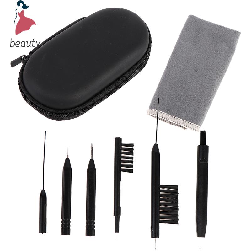 Waxing Kit Home - 8ชิ้นเครื่องช่วยฟังแปรงอุปกรณ์ทำความสะอาดกล้องช่องลมชุดกดสิวลวดห่วงขี้ผึ้ง