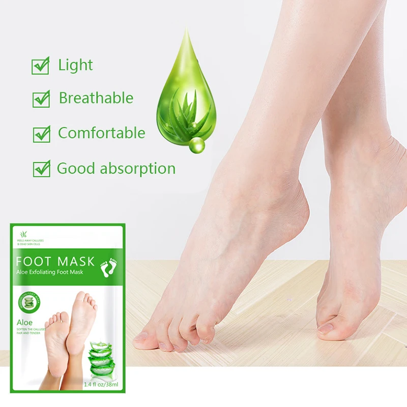 Foot Mask Peeling - มาส์กขัดผิวเท้า ถุงเท้าขัดเท้า สครับขัดผิวเท้า มาส์กเท้า หินขัดเท้า มาส์กผลัดเซลล์ผิวเท้า