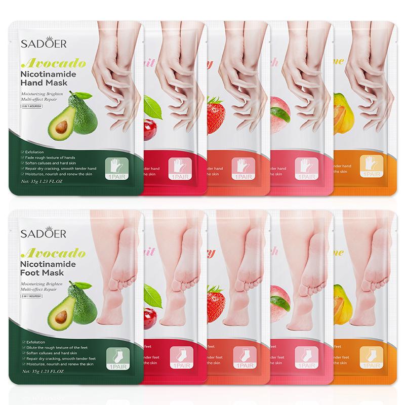 1 คู่ SADOER ผลไม้มาส์กเท้ามาส - Foot Mask Peeling บทวิจารณ์และราคา
