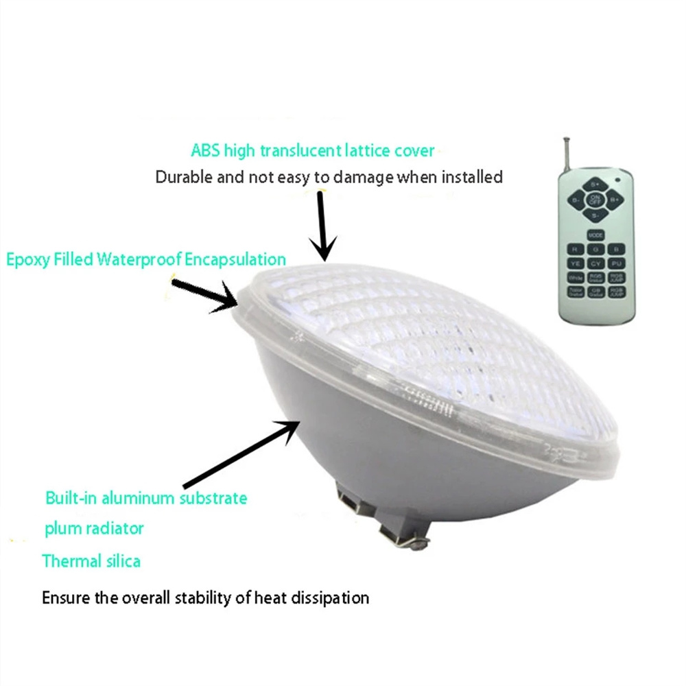 ไฟสระว่ายน้ำ LED RGB PAR56 45W - Xy Spa & Wellness Photos บทวิจารณ์และราคา