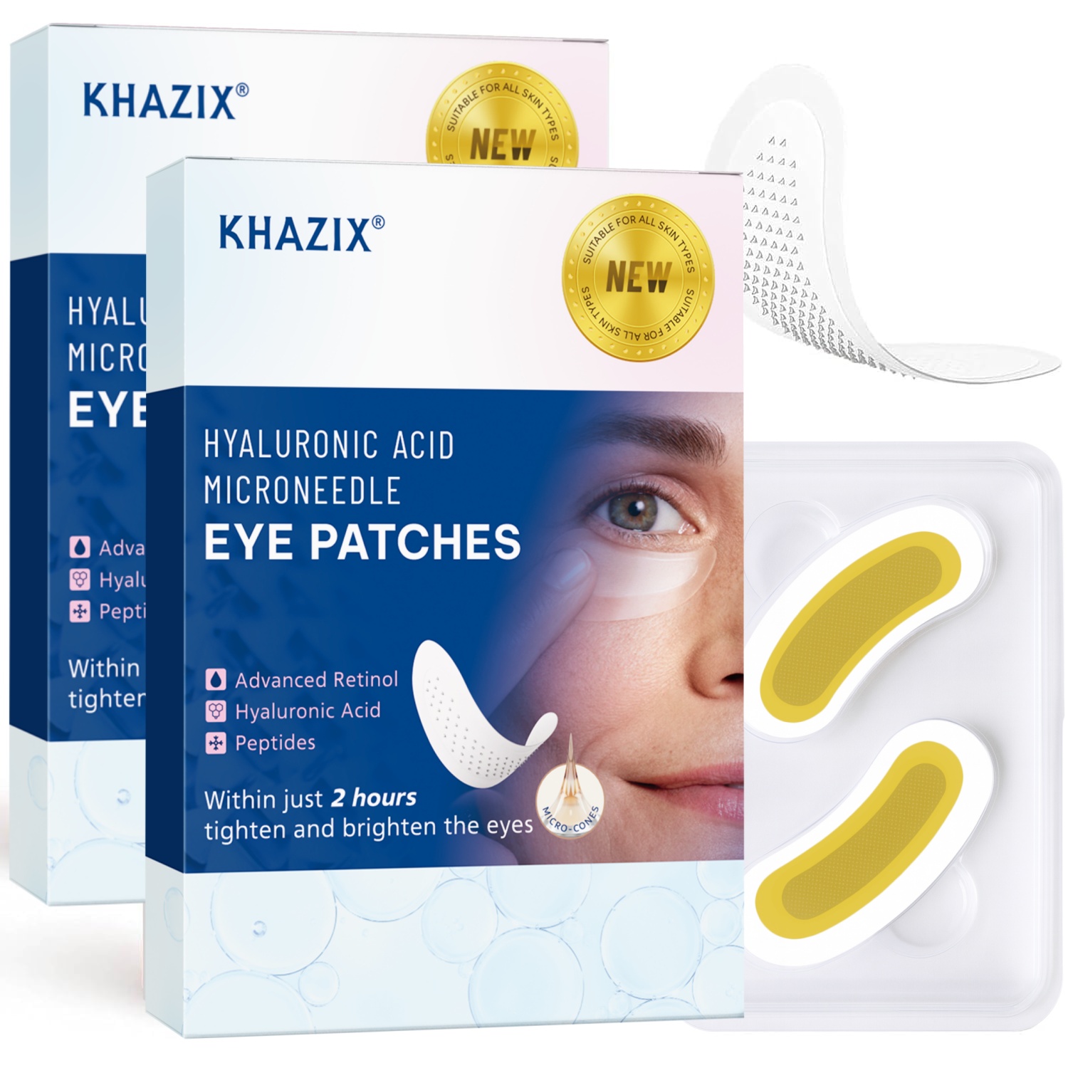แผ่นแปะใต้ตาเรตินอลไมโครนีดเดิ - Microneedle Patch Eye บทวิจารณ์และราคา