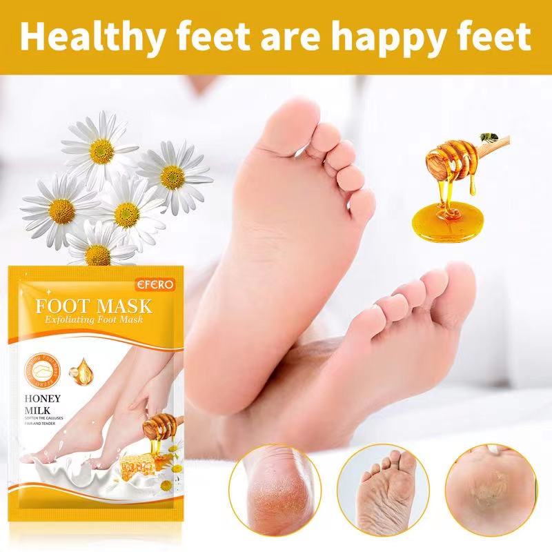 1 แพ็ค = 1 คู่ มาส์กเท้าสูตรน้ - Foot Mask Peeling บทวิจารณ์และราคา