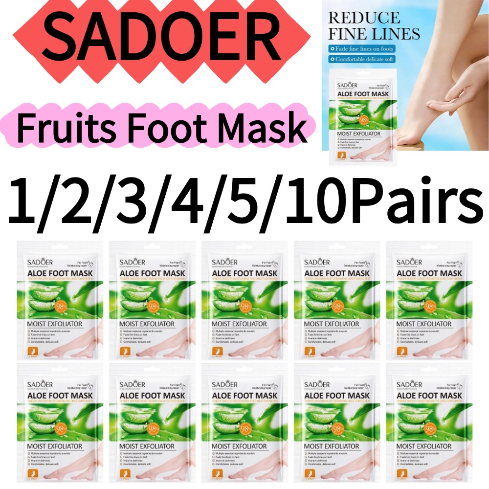SADOER 1/2/3/4/5/10 คู่ ผลไม้ม - Foot Mask Peeling บทวิจารณ์และราคา