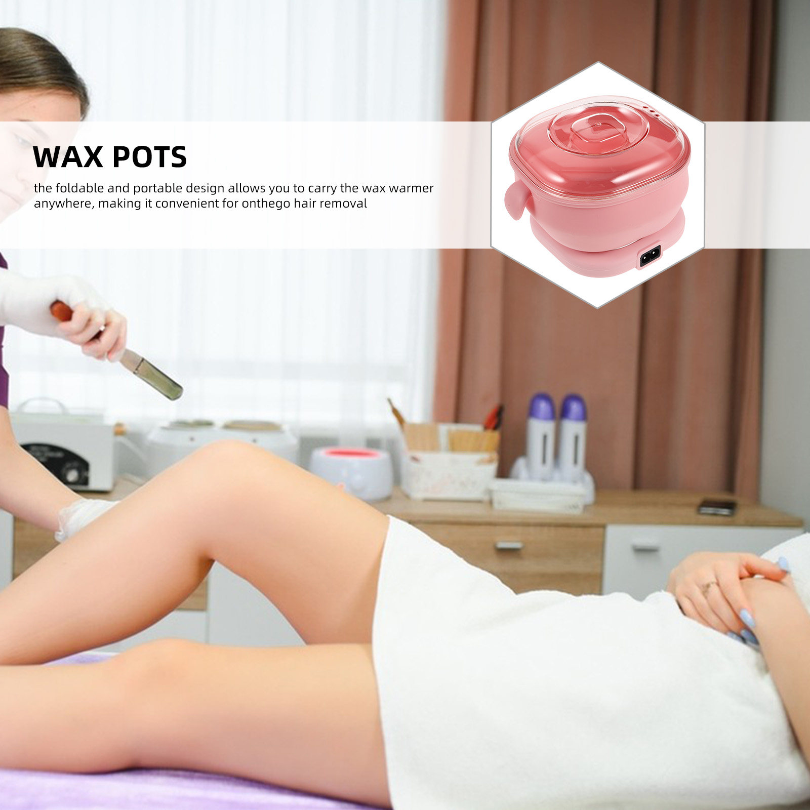 เครื่องอุ่นแว็กซ์แบบพกพาพับได้ - Waxing Kit Home บทวิจารณ์และราคา
