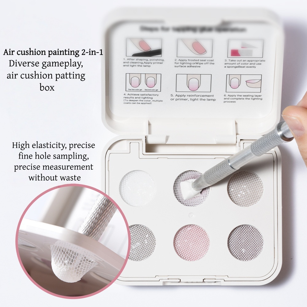 ชุดทำเล็บแบบคุชชั่น 6 สีใหม่ ค - Waxing Kit Home บทวิจารณ์และราคา