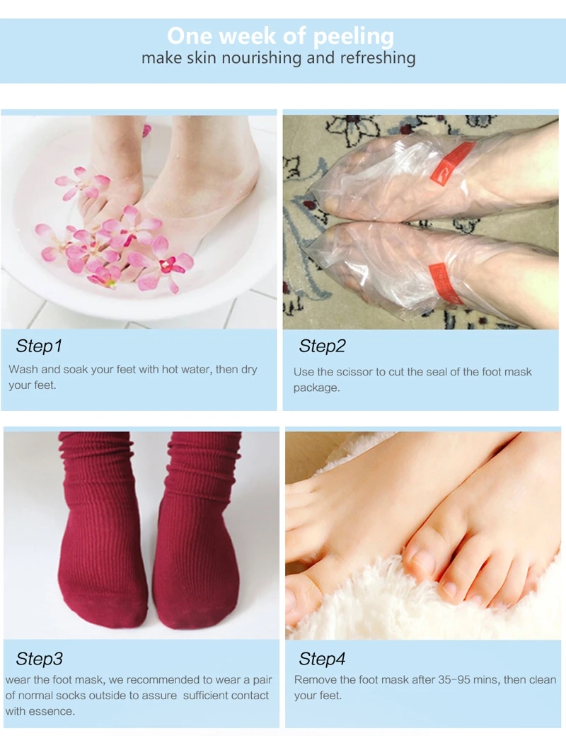 6 แพ็ค Exfoliating Foot Mask F - Foot Mask Peeling บทวิจารณ์และราคา