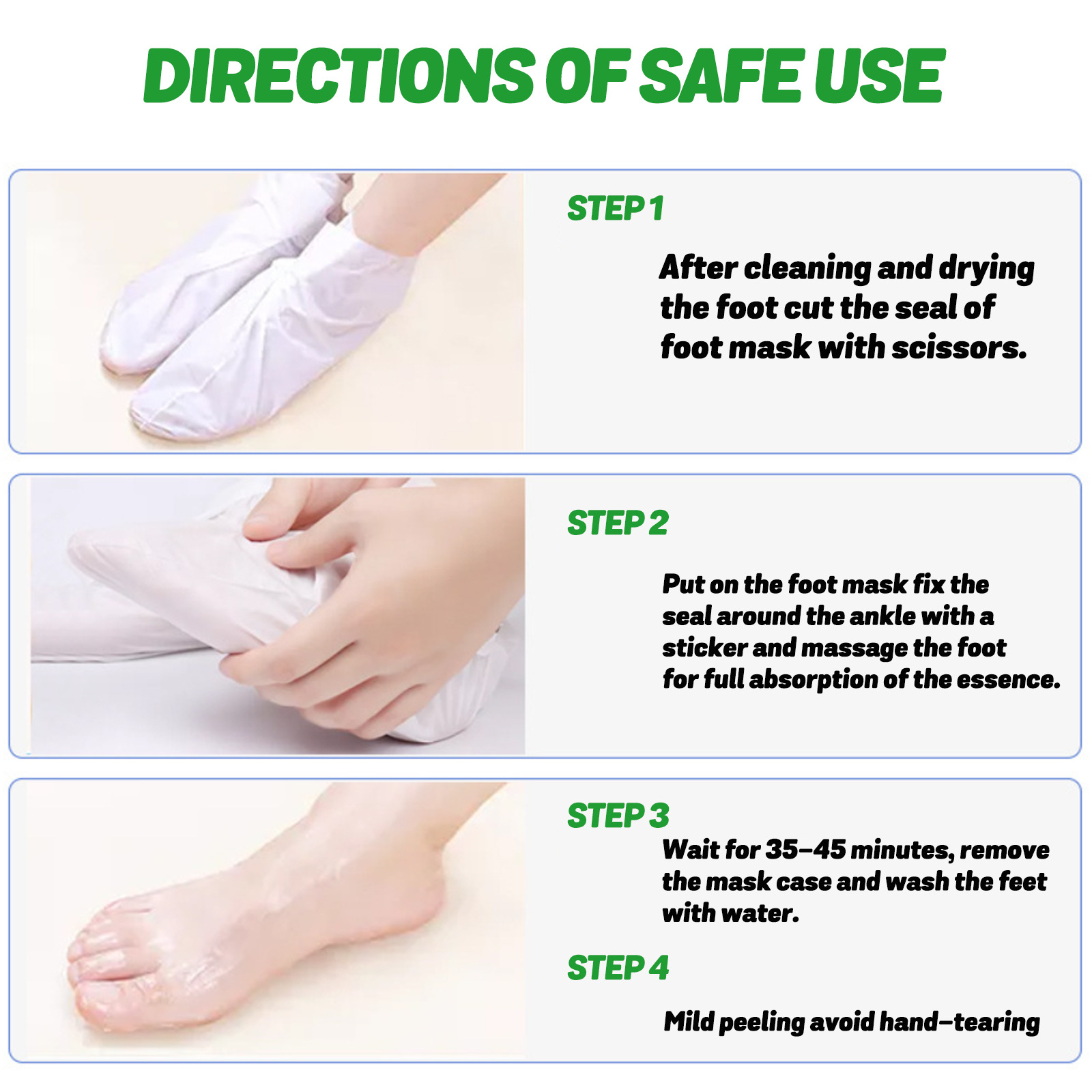 Aloe Vera Feet Mask Moisturizi - Foot Mask Peeling บทวิจารณ์และราคา