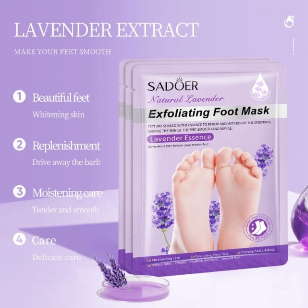 นมลาเวนเดอร์ Foot Mask Moistur - Foot Mask Peeling บทวิจารณ์และราคา