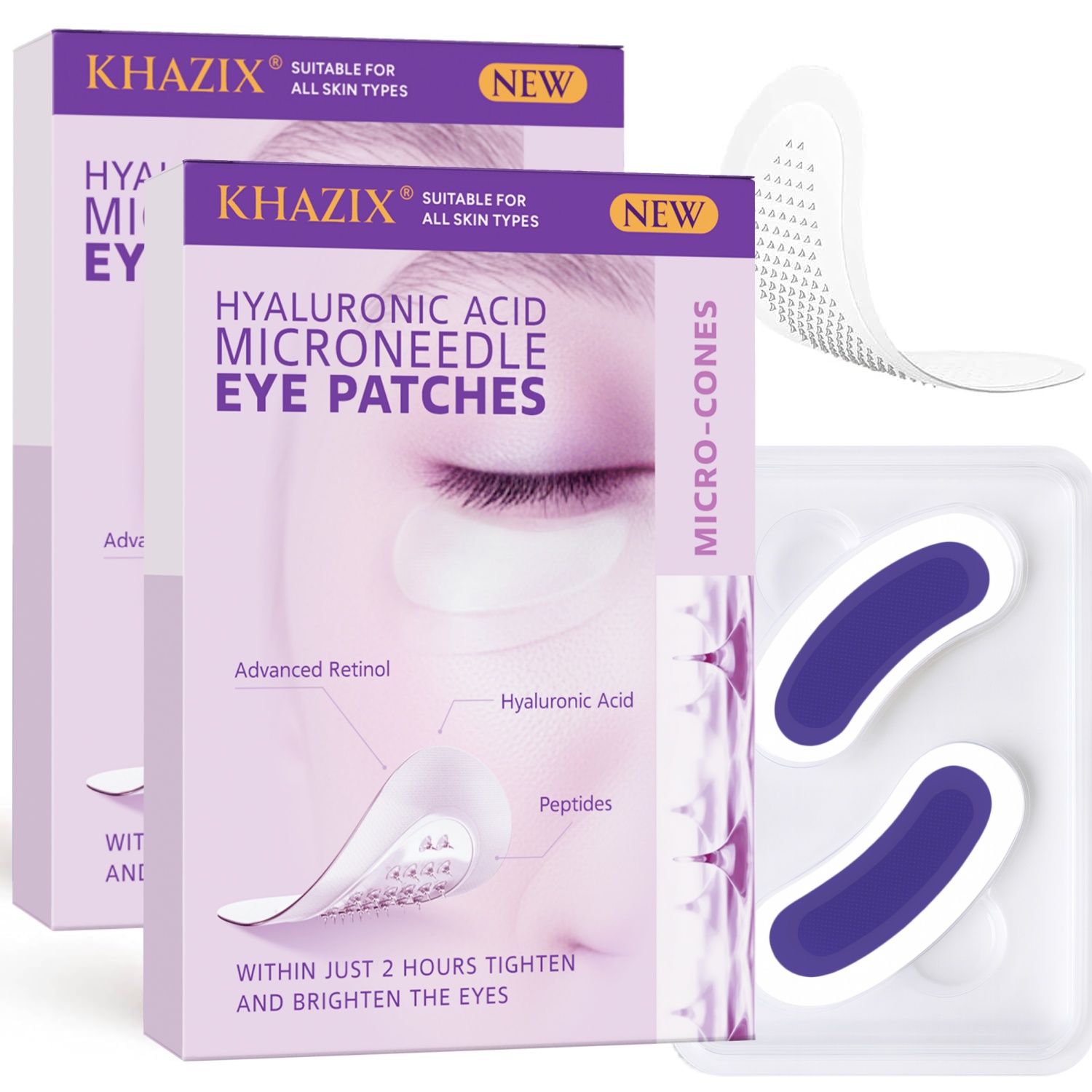 แผ่นแปะใต้ตาเรตินอลไมโครนีดเดิ - Microneedle Patch Eye บทวิจารณ์และราคา